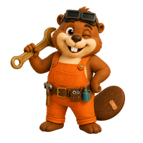Boltie mascot, hero pose